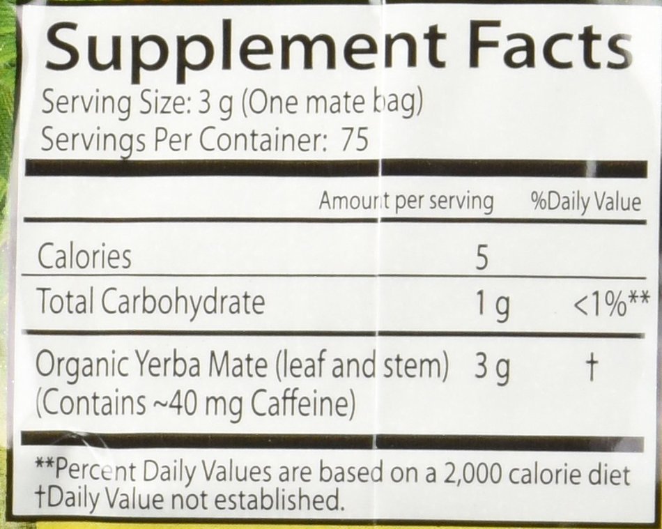 Guayaki Traditional Yerba Mate, 75 Tea Bags 7.8oz (Pack of 2) N3