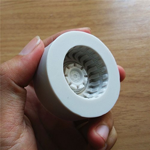 "Silicone Fondant Round Tire Cake Chocolate Soap Mold Baking Decoration Tool (2)" shopping