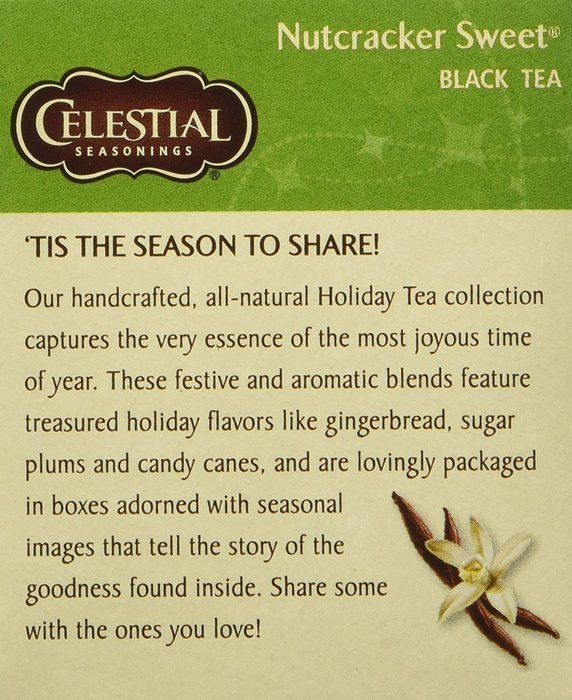 Celestial Seasonings Blk Tea,Sweet Nutcracker 20 Bag 6-Cs N2