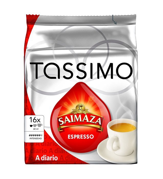 Tassimo Saimaza Espresso, Intense, Aromatic, 16 T-Discs