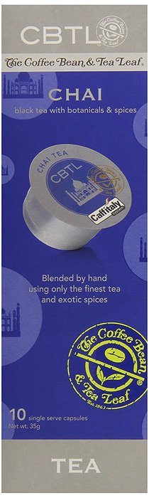 CBTL Chai Tea Capsules By The Coffee Bean & Tea Leaf, 10-Count Box N3