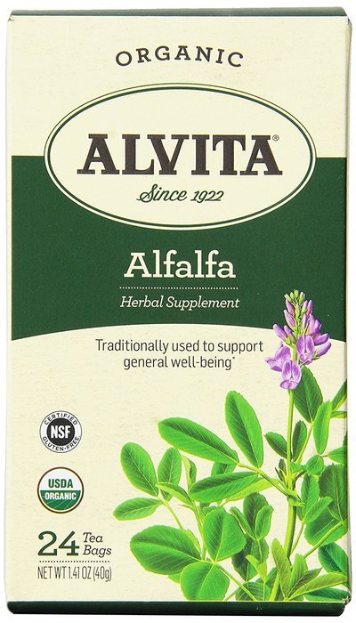 Alvita Organic Alfalfa Herbal Tea Bags, 24 Count