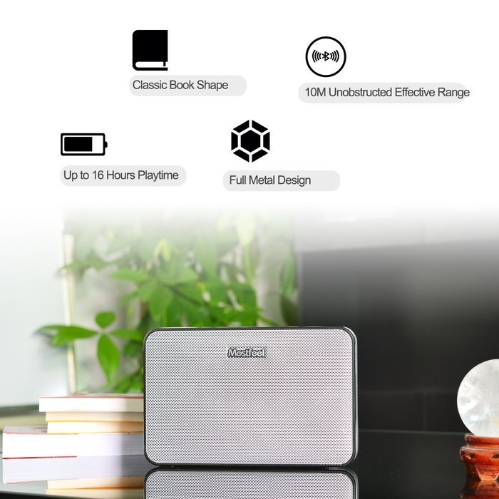 Bluetooth 4.0 Speaker,Mostfeel MX-40 Portable Bluetooth Wireless Desk Speaker for Ipad, Iphone, Samsung, Nexus... N2