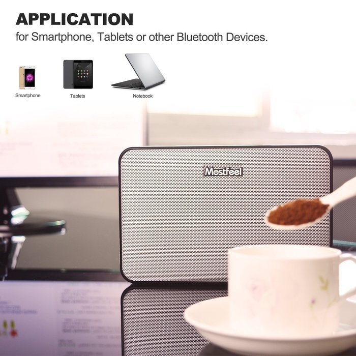 Bluetooth 4.0 Speaker,Mostfeel MX-40 Portable Bluetooth Wireless Desk Speaker for Ipad, Iphone, Samsung, Nexus... N6