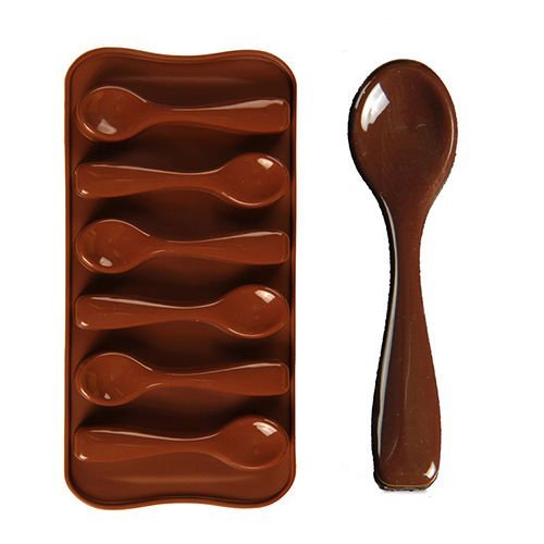 Lariy Hot Spoon Shape Cake Mold Silicone Chocolate Decorating Baking Mould