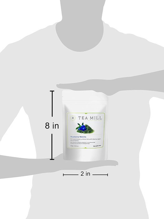 Tea-Mill Matcha Organic Japanese Green Tea Powder (100% USDA and JAS Certified), Blueberry N7