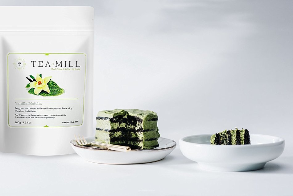 Tea-Mill Matcha Organic Japanese Green Tea Powder (100% USDA and JAS Certified), Blueberry N18