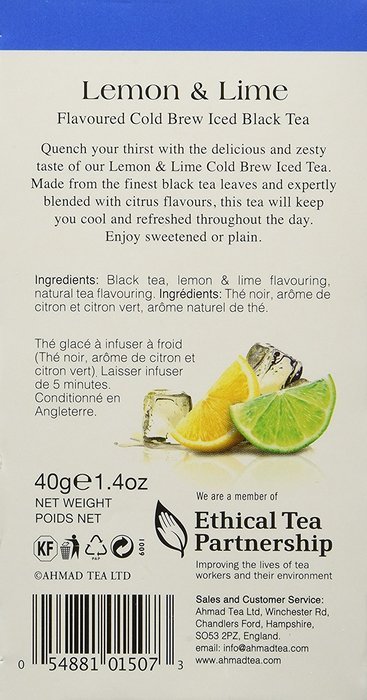 Ahmad Tea Cold Brew Iced Tea, English, 20 Count (Pack of 6) N4