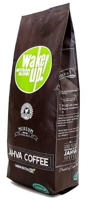 Wake Up! Carbon Neutral Coffee, Medium Roast, Ground, Fresh Highest Quality Gourmet Beans from Costa Rica, 1 lb... N2