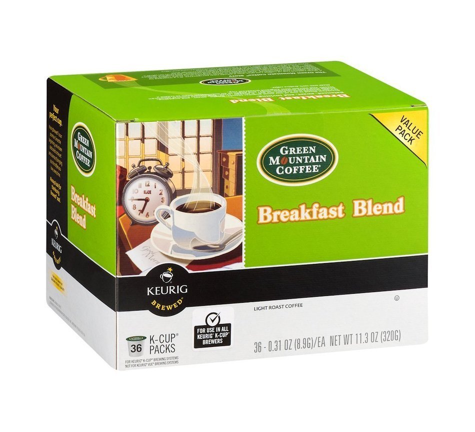 Green Mountain Coffee Breakfast Blend K-Cup, 36 ct