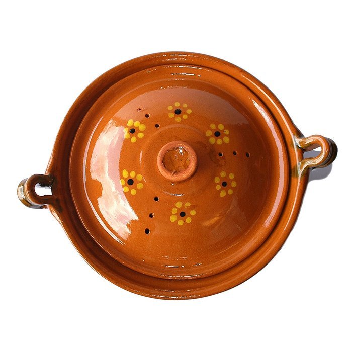 Mexican Cazuela - Medium, Lidded - Lead Free N3
