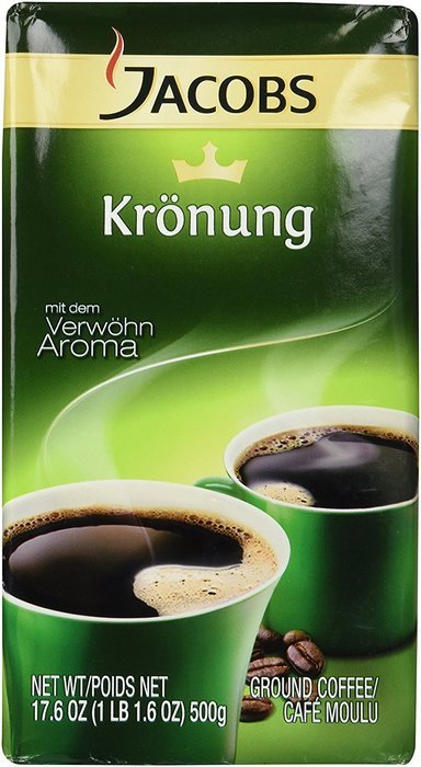 Jacobs Kronung Ground Coffee, Pack of 2- 17.6ounces