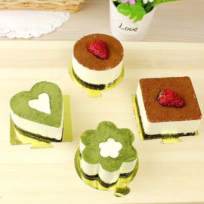 Mousse Cake Molds for Desserts Making ,Stainless Steel Cake Mousses Cutters , Egg Mousse Ring Cookie Cutter Pastry... N3