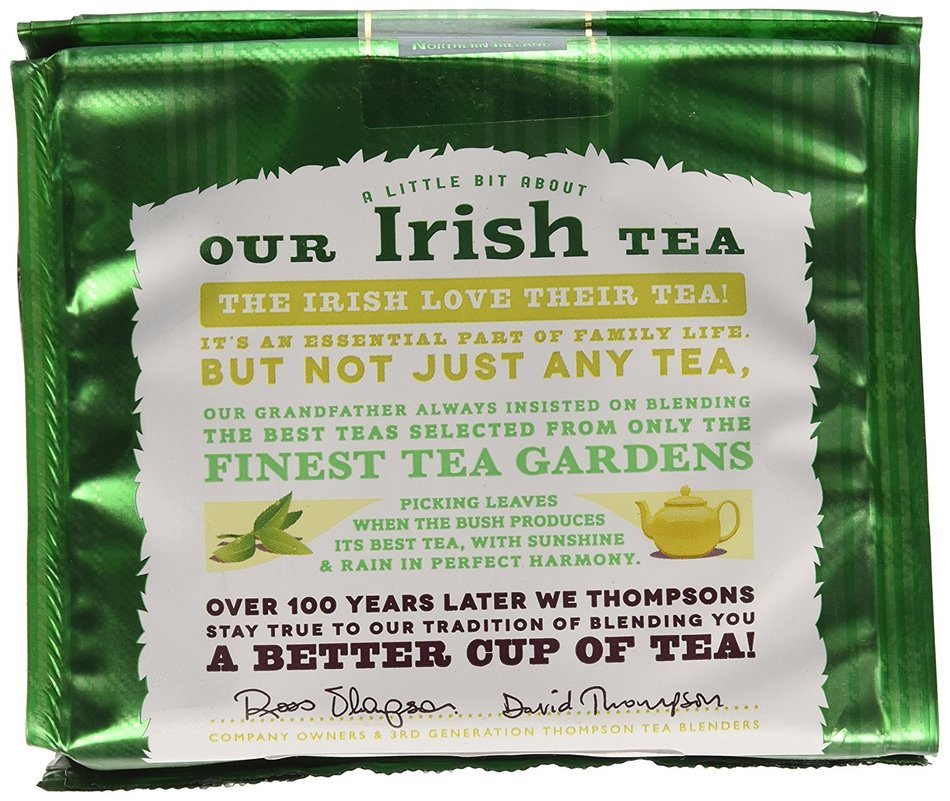 Thompson's Punjana Irish Breakfast 80 teabags (8.82oz) x 1 pack N2
