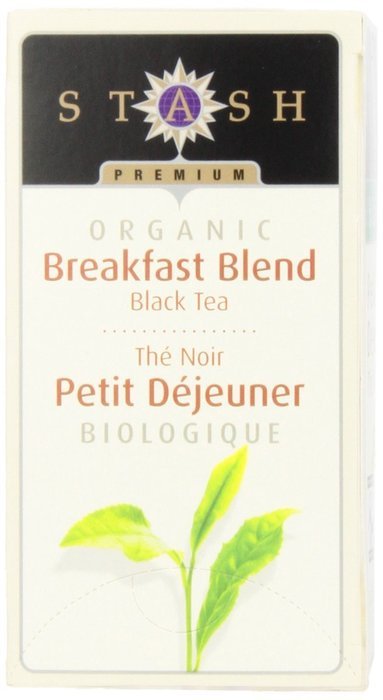 Stash Tea Organic Earl Grey Black and Green Tea, 18 Count Tea Bags in Foil (Pack of 6) N15