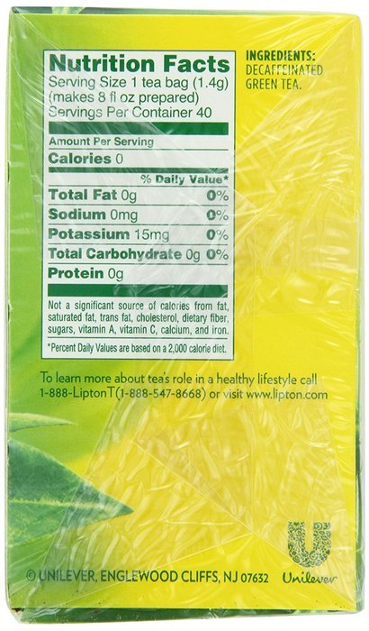 Lipton Green Tea, 100 Percent Natural 100 ct N51