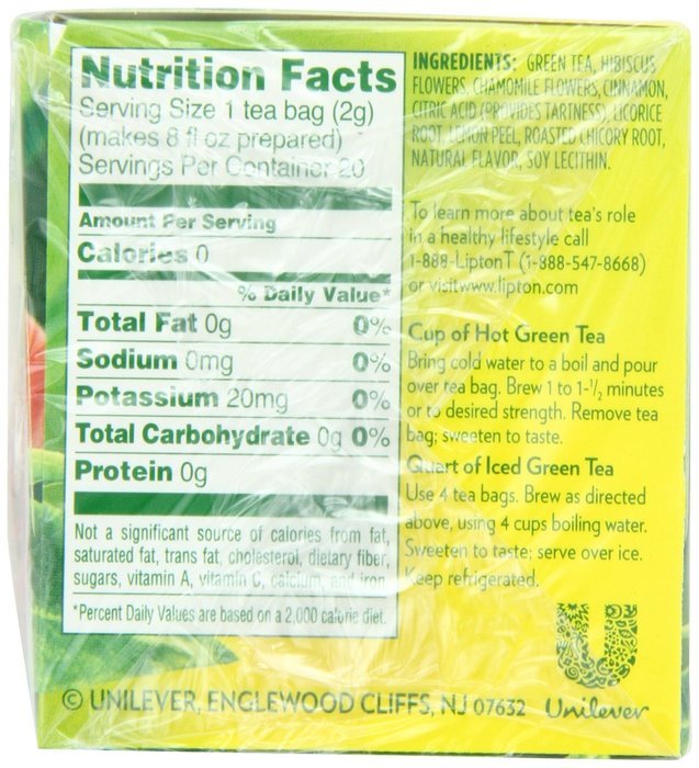Lipton Green Tea, 100 Percent Natural 100 ct N66
