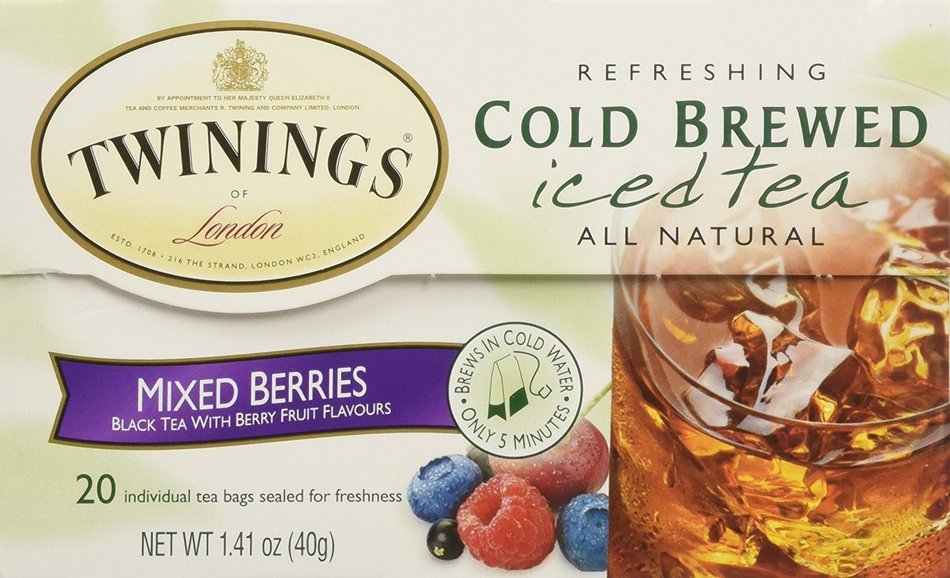 Twinings Cold Brewed Iced Tea Mixed Berries -- 20 Tea Bags