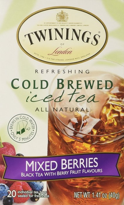 Twinings Cold Brewed Iced Tea Mixed Berries -- 20 Tea Bags N3