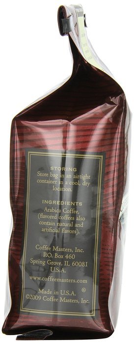 Coffee Masters Flavored Coffee, Chocolate Raspberry, Ground, 12-Ounce Bags (Pack of 4) N4