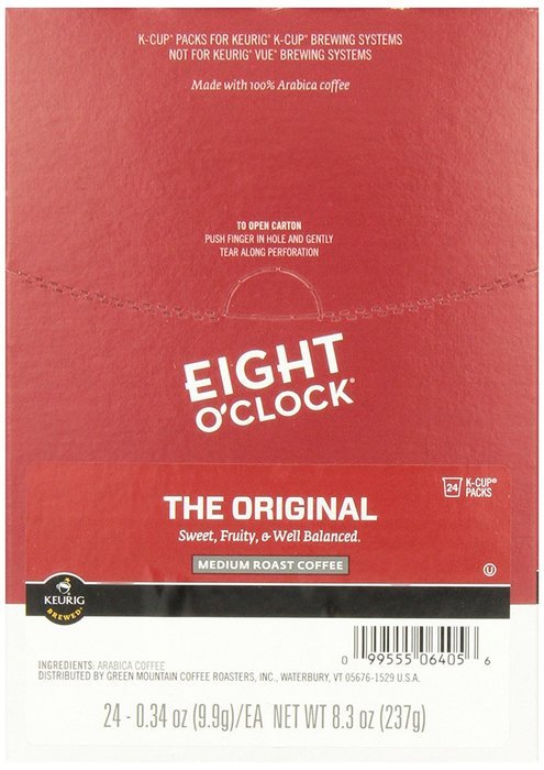 Eight O'Clock Coffee Original Coffee Beans, 24 Count