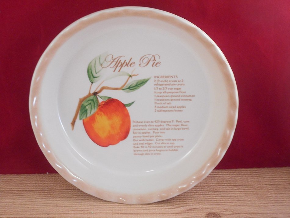 Apple Pie Recipe Ceramic Deep Pie Dish