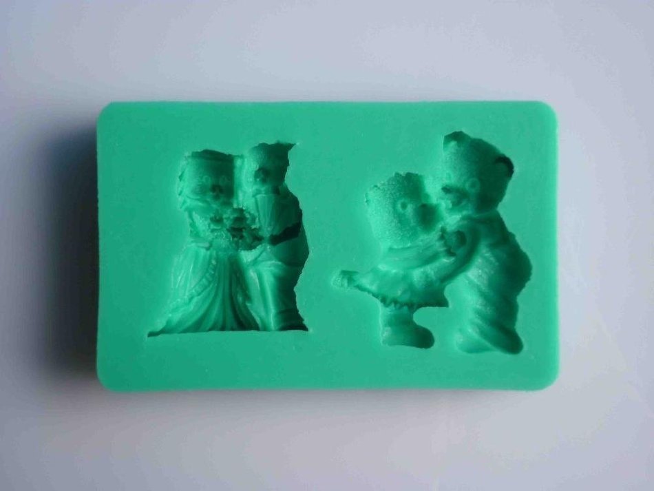 Cartoon Bear Shaped 3d Silicone Cake Fondant Mold Cake Decoration Tools Candle Moulds