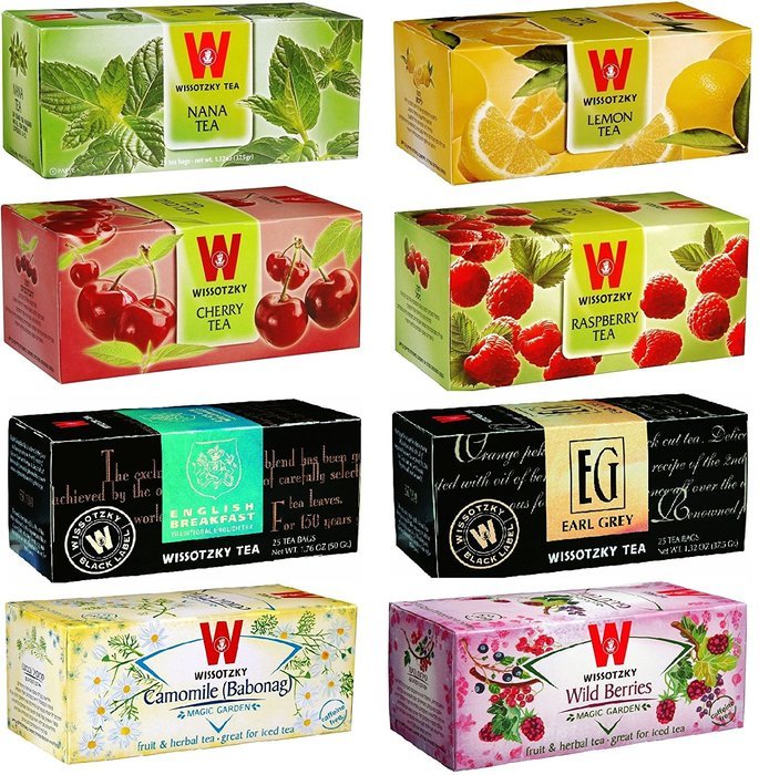 WISSOTZKY Magic Tea Box, Refill (8 boxes, 200 tea bags)