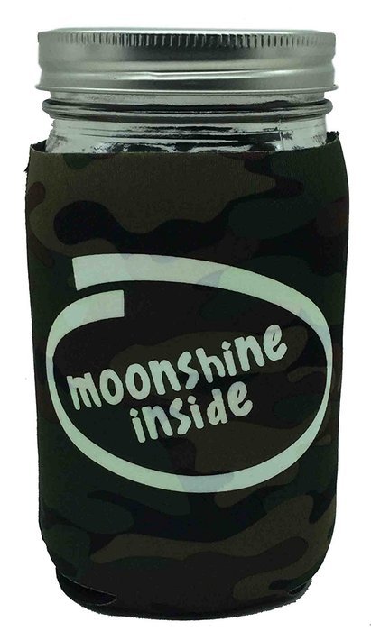 Jar-z GotMoonshineBCamoQ Mason Jar Jacket, 1 quart, Basic Camo N14