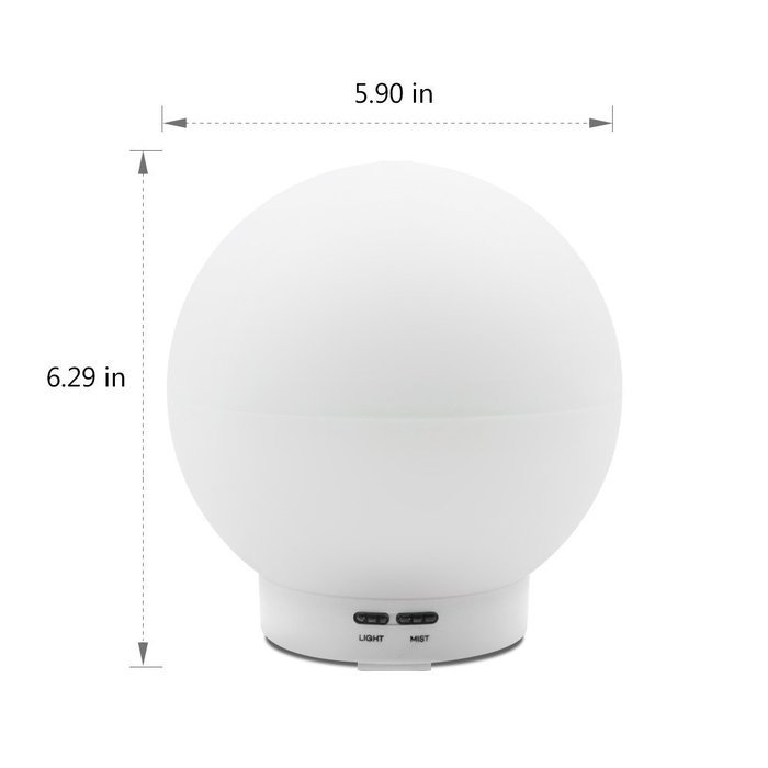 Kootek 400ml Aromatherapy Essential Oil Diffuser Color LED Lights Changing Waterless Auto Shut off N3