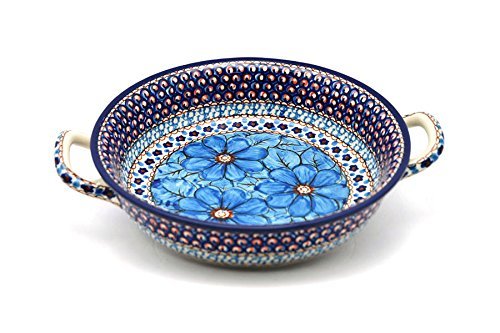 Polish Pottery Baker - Round with Handles - Medium - Unikat Signature - U408C