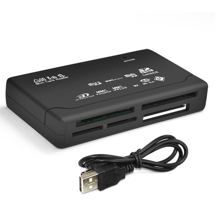 All in One External USB Memory Card Reader SD SDHC Mini Micro M2 MMC XD CF MS &