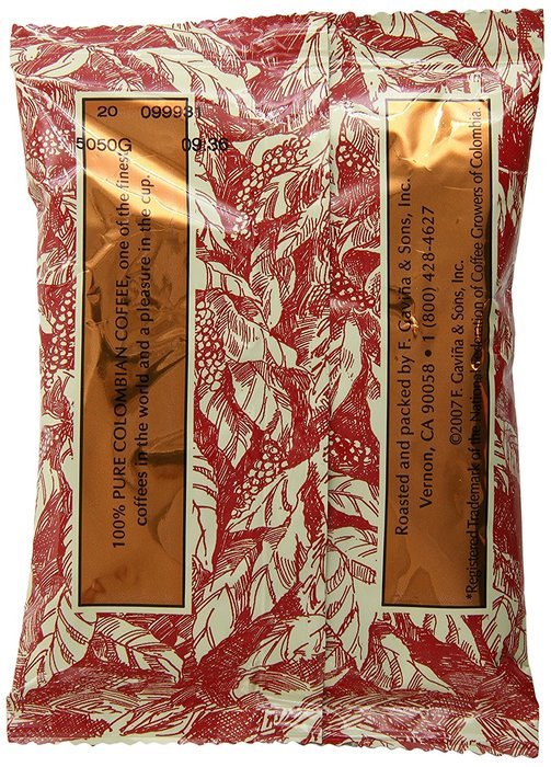 Gavina 100% Columbian Ground Coffee Portion Packs, 42 Count N2