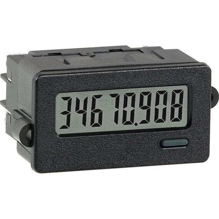 Red Lion CUB7C Low Voltage Miniature Electronic Counter Digital Panel Meter, 8 Digit LCD Display, 28 VDC Input...
