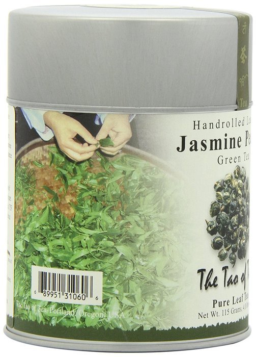 The Tao of Tea, Handrolled Jasmine Pearls Green Tea, Loose Leaf, 3 Ounce Tin N10