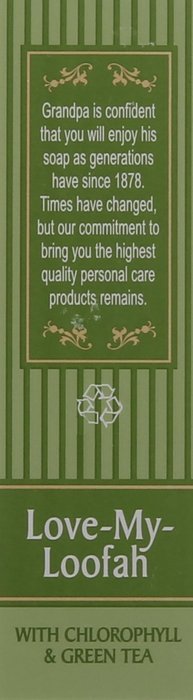 Grandpa's Love-My-Loofah Soap, Chlorophyll and Green Tea, 3.25 Fluid Ounce N2