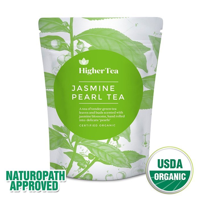 Jasmine Pearl Tea - beautiful hand-rolled jasmine leaves infused with blossom for the ultimate delicate and refreshing...
