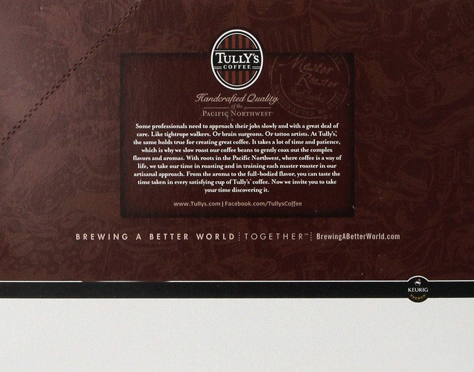 Tully's Coffee Italian Roast, K-Cup for Keurig Brewers, 24-Count (Pack of 2) N2