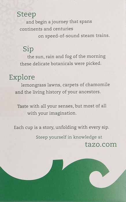 Tazo Flavored Organic Bramblewine Green Rooibos and Green Tea Blend, 20 Filter Bags, 1.7 Oz. N2
