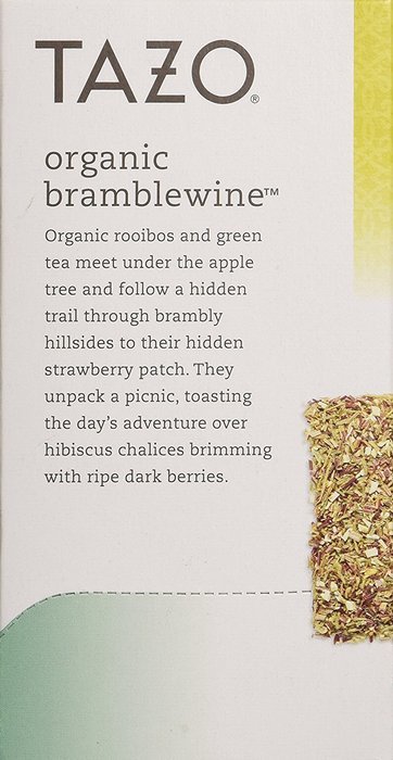 Tazo Flavored Organic Bramblewine Green Rooibos and Green Tea Blend, 20 Filter Bags, 1.7 Oz. N4