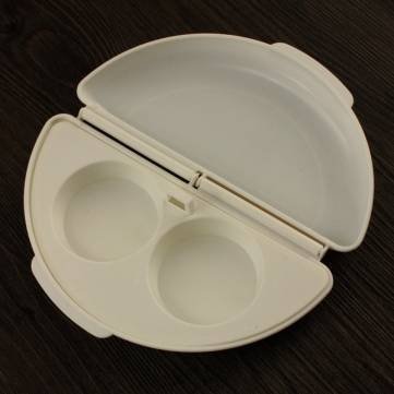 Pinovk Two Eggs Microwave Omelet Cooker Pan Microwavable Cooker Omelet Egg Steamer N5