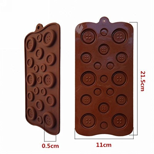 DIY Fondant Soap Mold Buttons Chocolate Molds Cake Cookie Mold Silicon N2