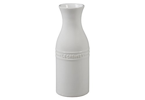 Le Creuset of America Stoneware Wine Carafe, 350ml, White