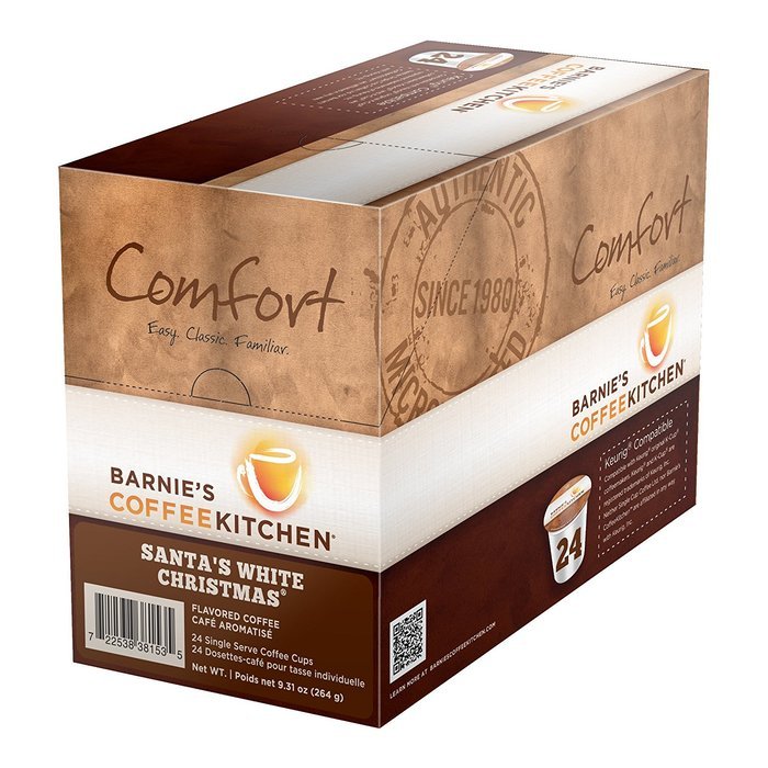 Barnie's Coffee Kitchen, Santa's White Chistmas, K-cups for Keurig Brewers (96 Ct.)
