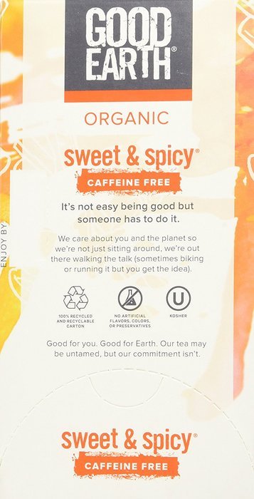 Good Earth Organic Sweet & Spicy Herbal Tea 18 Bags(3 Pack) N4