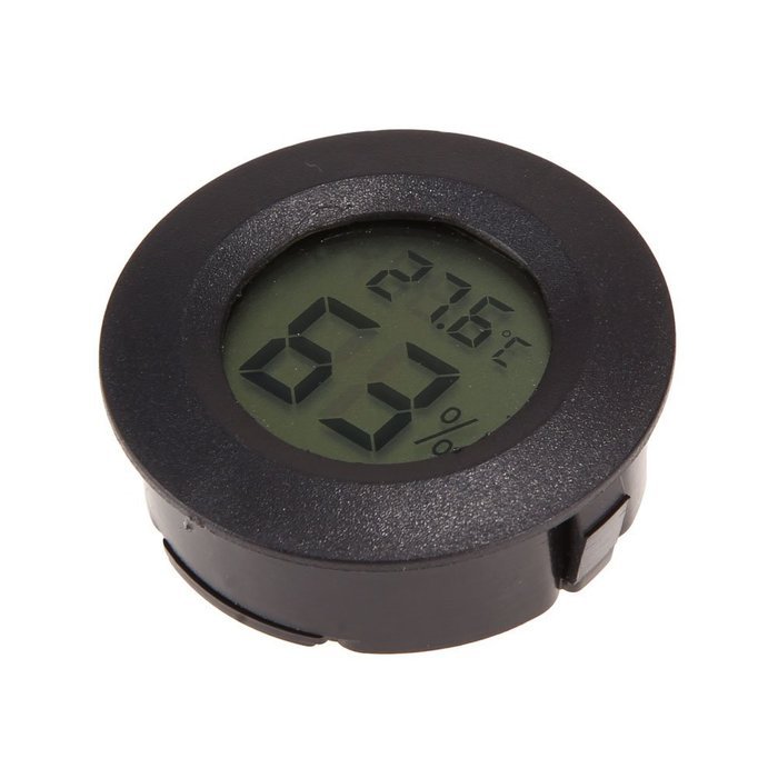 Chinatera New LCD Round Digital Thermometer Hygrometer Temperature Humidity Meter (Black) N5