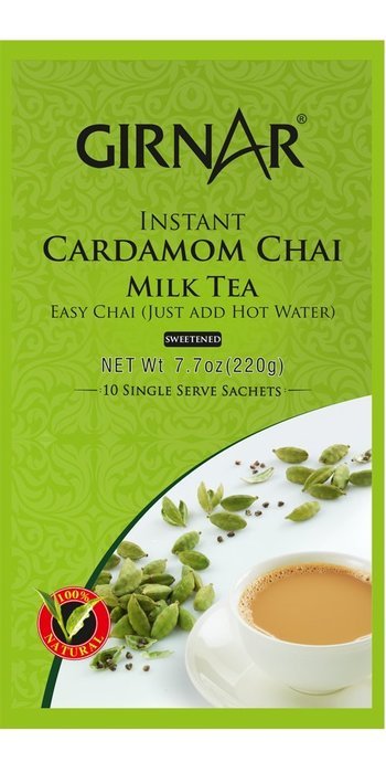 Girnar Instant Chai Premix With Cardamom, 10 Sachet Pack N2