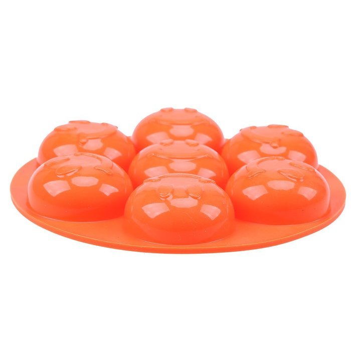 Whosee 4 Pack Smile Face Art Silicone Cake Candy Cookie Ice Chocolate Mold Bakeware Tray Decor Random Color N3