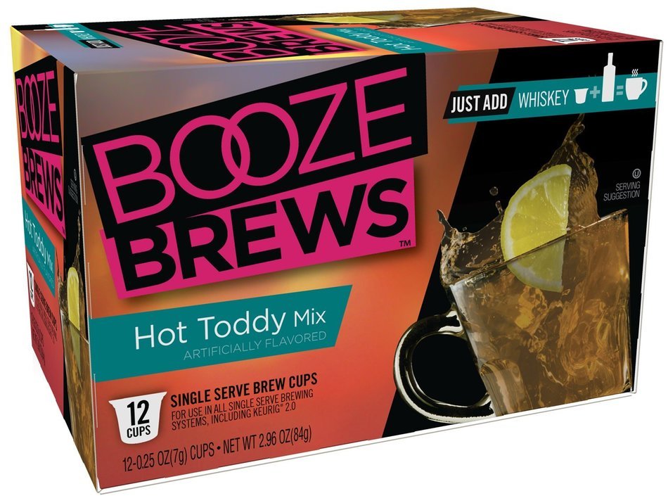 Booze Brews Hot Buttered Rum, 12 Count (Compatible with 2.0 Keurig Brewers) N23
