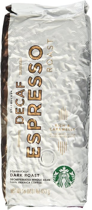 Starbucks Decaf Espresso Roast, Whole Bean Coffee (1lb)